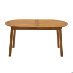 Miliboo - table de jardin extensible rallonges int�gr�es en bois massif l160 - 210 cm mayel