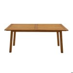 Miliboo - table de jardin extensible rallonges int�gr�es en bois massif l180 - 240 cm mayel