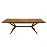 Miliboo - table de jardin extensible rallonges int�gr�es en bois massif l180 - 240 cm santo