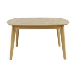 Miliboo - table � manger carr�e scandinave bois clair ch�ne l140 cm leena