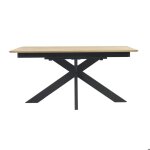 Miliboo - table � manger rectangulaire extensible rallonge int�gr�e en bois clair ch�ne massif l160 - ...