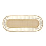 Miliboo - t�te de lit d�co en rotin naturel et cannage l165 cm bow
