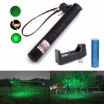 Militaire 532nm 5mw 303 stylo laser vert pointeur lazer brlant faisceau + 18650 batterie brlant match ...