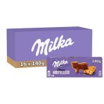 Milka - 16 botes de 5 sachets de choco moelleux - gteaux aux ppites de chocolat - (16x140g)