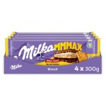 Milka - 4 tablettes mmmax de chocolat au lait avec biscuit choco - swing - (4x270g)