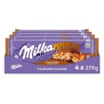Milka - 4 tablettes mmmax de chocolat au lait cacahutes et caramel - (4x276g)