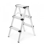 Milton & oldbrook aluminium escabeau mnager double odesa 3 marches