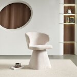 Milton & oldbrook chaise de salle  manger pivotante hanover blanc