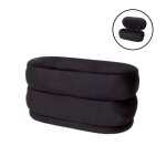 Milton & oldbrook pouf en velours + bo�te de rangement catania noir
