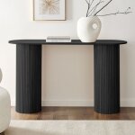 Milton & oldbrook table console 120 cm glina noir