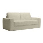 Mindy - canapé 3 places convertible rapido velours côtelé beige matelas 14 cm Mindy - canapé 3 places convertible rapido velours côtelé beige matelas 14 cm