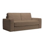 Mindy - canapé 3 places convertible rapido velours côtelé taupe matelas 14 cm Mindy - canapé 3 places convertible rapido velours côtelé taupe matelas 14 cm