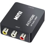 Mini av rca cvbs vers hdmi vido audio convertisseurs adaptateur support 720 1080p pour camra xbox 360 ...