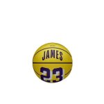 Mini ballon - wilson - nba player icon - lebron - jaune / noir - mixte - outdoor
