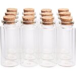 Mini bocaux en verre de 30 ml (118 po x 275 po) avec bouchons en li�ge et bois bouteilles � v?ux / messages ...