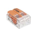Mini borne de connexion - wago srie 221 - 2 fils - rectangulaire - intrieur
