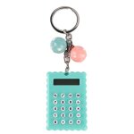 Mini calculatrice de poche portable verte en forme de biscuits mignons avec porte - clés Mini calculatrice de poche portable verte en forme de biscuits mignons avec porte - clés