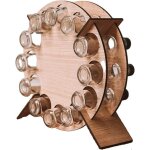 Mini casier  vin de nol en bois  24 compartiments design rond adapt  la dcoration de la cuisine ...