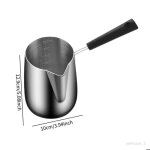 Mini casserole - shiwaki - 1000 ml - acier inoxydable 304 - poign�e ergonomique - bec verseur