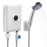 Mini chauffe eau instantan lectrique 5. 5kw 220v mini chauffe - eau avec pomme de douche pour cuisine ...