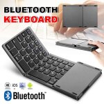 Mini clavier bluetooth pliable portable sans fil pour tlphone tablette ipad