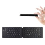 Mini clavier pliable sans fil bluetooth pour android ios pad windows - noir