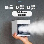 Mini climatiseur rafra�chisseur dair portable ventilateur led usb refroidissement ventilateur rechargeable ...