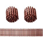 Mini clture de jardin 3 pices bordure jardin bois cltures de jardin miniatures mini cloture bois clture ...