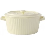 Mini cocottes blanc en c�ramique double poign�es avec couvercle ? 175 x 95 cm hobby tech