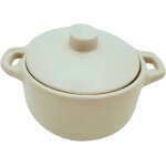 Mini cocotte blanche avec couvercle 153 x 59 cm température four pour petits plats Mini cocotte blanche avec couvercle 153 x 59 cm température four pour petits plats