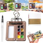 Mini coffret de peinture aquarelle de voyage - palette portable - avec 8 mini - botes  palettes en ...