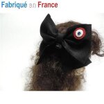 Mini coiffe alsacienne noire sur pince - femme - folklore alsace choucroute