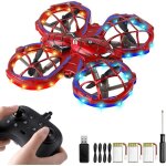 Mini drone enfant jouet pour garons filles gs de 6 7 8 9 10 + jouet tlcommand drone volant lumires ...