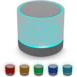 Mini enceinte bluetooth portable sans fil haut - parleur stro rechargeable ai super bass avec lumires ...