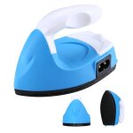 Mini fer à repasser pour travaux manuels perles t - shirts sacs et chaussures - bleu Mini fer à repasser pour travaux manuels perles t - shirts sacs et chaussures - bleu