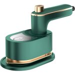 Mini fer � vapeur - yyv - pliable - semelle c�ramique - chauffe rapide 30s - vert