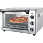 Mini four air fryer - woopso - 20l - pizza 30 cm - acier inoxydable - 1500w - 5 en 1 - minuterie 60 min ...