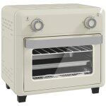 Mini - four convection 10l 2en1 32x27. 2x29. 8cm inox / blanc crme - 1000w friteuse air chaud 80 - 230c ...
