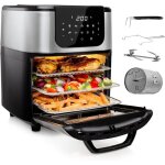 Mini - four et friteuse deluxe - 11 l - 1800 w - Écran tactile numérique - 10 programmes préconfigurés ... Mini - four et friteuse deluxe - 11 l - 1800 w - Écran tactile numérique - 10 programmes préconfigurés ...
