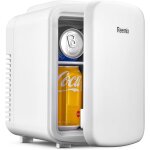 Mini frigo de chambre 4l / 6 canettes petit frigo portable 240v / 12v mode silencieux fonction chaud ...