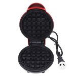 Mini gaufrier antiadh�sif double face rond multifonctionnel pour petit - d�jeuner pour toasts et sandwichs ...