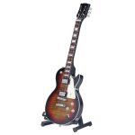 Mini guitare lectrique modle jouets en bois miniature instrument de musique modle cadeau danniversaire ...