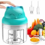 Mini hachoir Électrique multi moulinette 250ml mixer blender avec design acier inoxydable 3 lames presse ... Mini hachoir Électrique multi moulinette 250ml mixer blender avec design acier inoxydable 3 lames presse ...