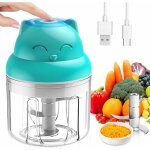 Mini hachoir Électrique multi moulinette 250ml mixer blender avec design acier inoxydable 3 lames presse ... Mini hachoir Électrique multi moulinette 250ml mixer blender avec design acier inoxydable 3 lames presse ...