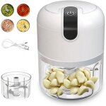 Mini hachoir �lectrique robot culinaire et mixeur portable de 250 ml hachoir � ail et � oignons rechargeable ...