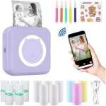 Mini imprimante thermique portable - suteo - 300 dpi - violet - android et ios - bluetooth 4. 0 - sans ...