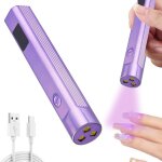 Mini lampe uv avec 3 modes de synchronisation sche - ongles rechargeable avec port usb lampe  ongles ...