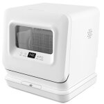 Mini lave - vaisselle portable avec affichage numrique 5 modes de fonctionnement et 6 vitesses 2 mthodes ...