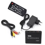 Mini lecteur multim�dia full hd 1080p : 110 - 240v compatible usb / mmc / rmvb / mp3 (prise ue)