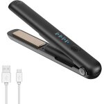 Mini lisseur sans fillisseur cheveux sans filmini lisseur de voyagelisseur portable avec 4 vitesses de ...